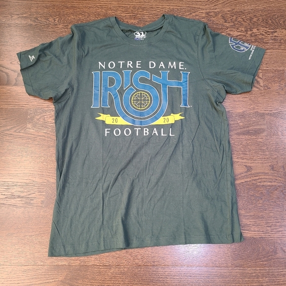 NWT Notre Dame Irish Football T-Shirt - Green Sz.2XL - Picture 1 of 7